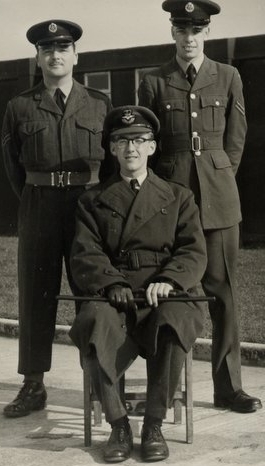 Cpls. Worrell & Smith with Flt Lt Lord
