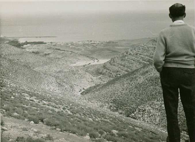 View from the mountain pass above Derna