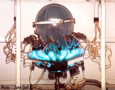 Mercury arc rectifier, click for larger picture.